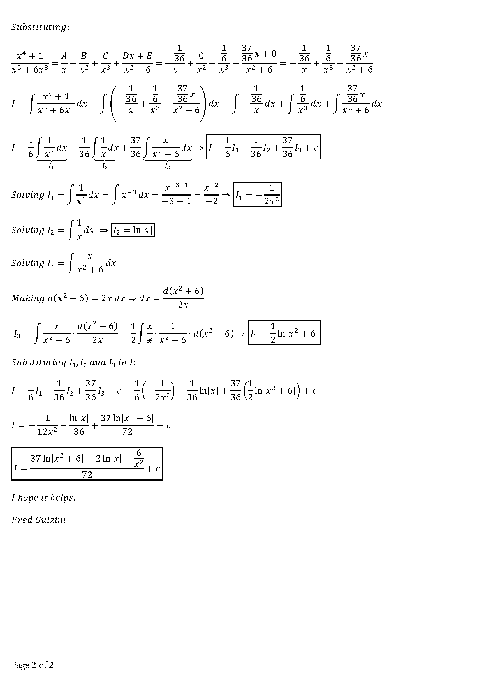 how-do-you-integrate-x-4-1-x-5-6-x-3-using-partial-fractions